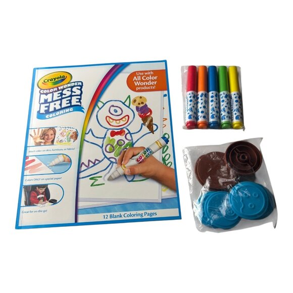 Crayola Color Wonder Mess Free Coloring Kit With Markers & Stamps Set - Picture 1 of 7
